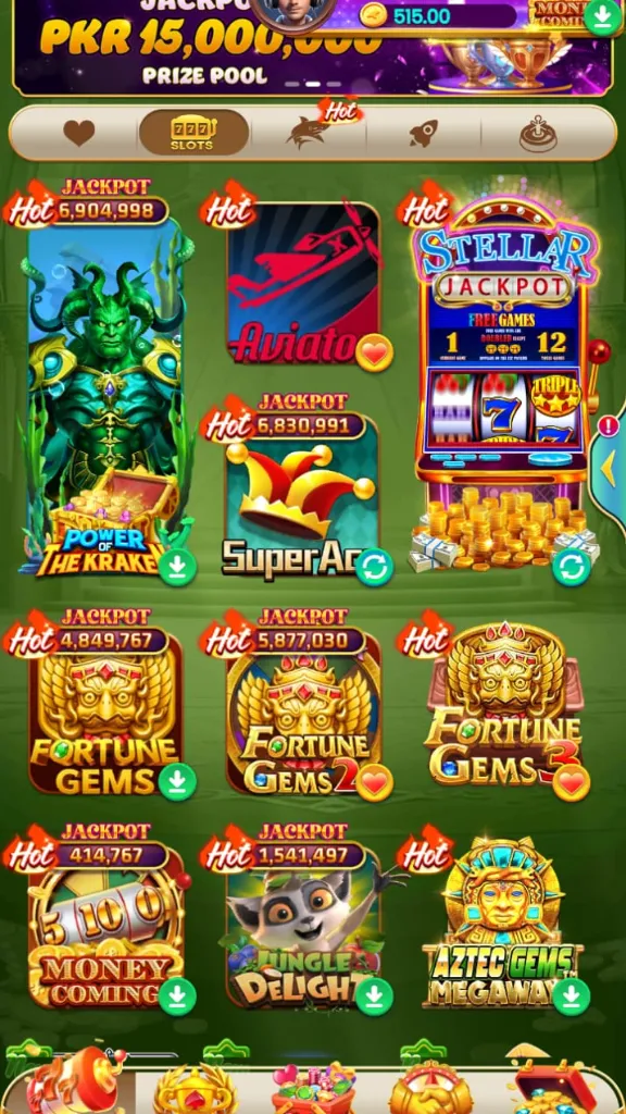 PAK Super Game Image with games